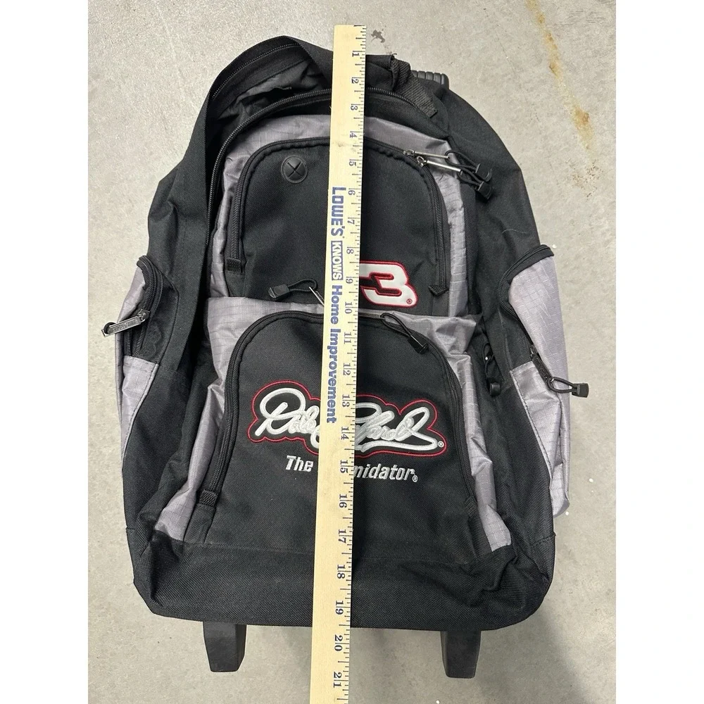 Vintage Dale Earnhardt Sr #3 NASCAR Rolling Backpack Wheeled Bag Intimidator